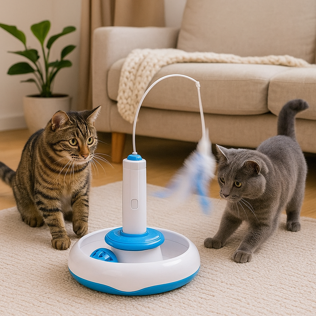 Feather-Whirl Interactive Cat Toy