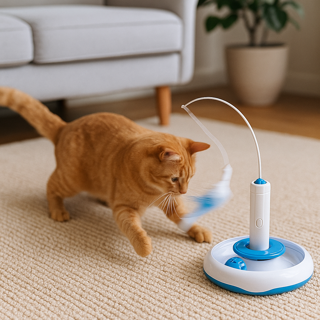 Feather-Whirl Interactive Cat Toy